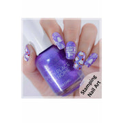 UberChic Beauty Happy Christmas, (Christmas-04) Stamping Plate Dark Gray
