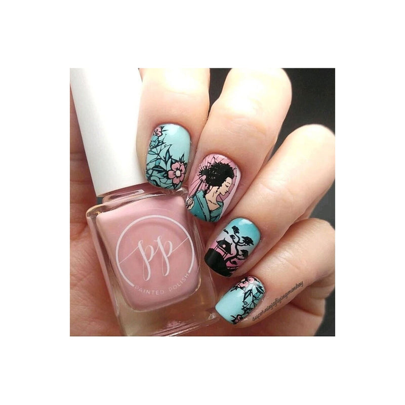 UberChic Beauty Far East-02 Stamping Plate Gray