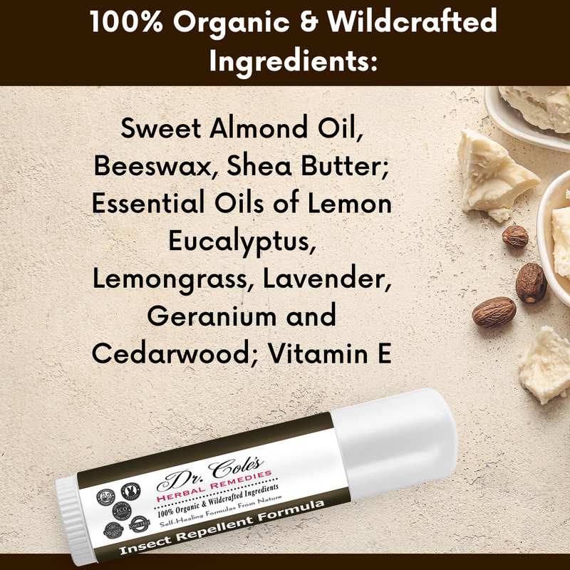 COLEHERBALS LLC 15 - Dr. Cole's Insect Repellent Stick Herbal Black