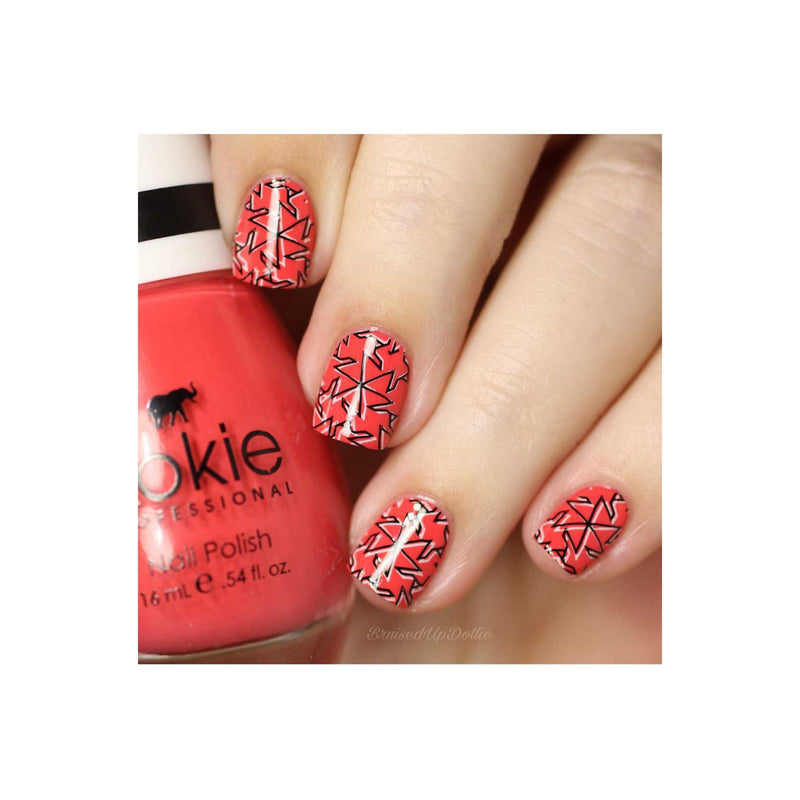UberChic Beauty Collection 17 Stamping Plate Dark Salmon