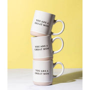 Sunflower Motherhood Great Mom Mug Mugs Light Goldenrod