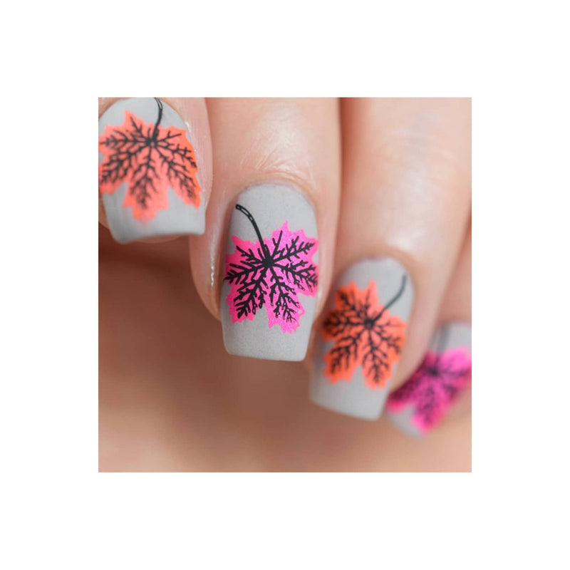 UberChic Beauty Lovely Leaves-04 Stamping Plate Rosy Brown