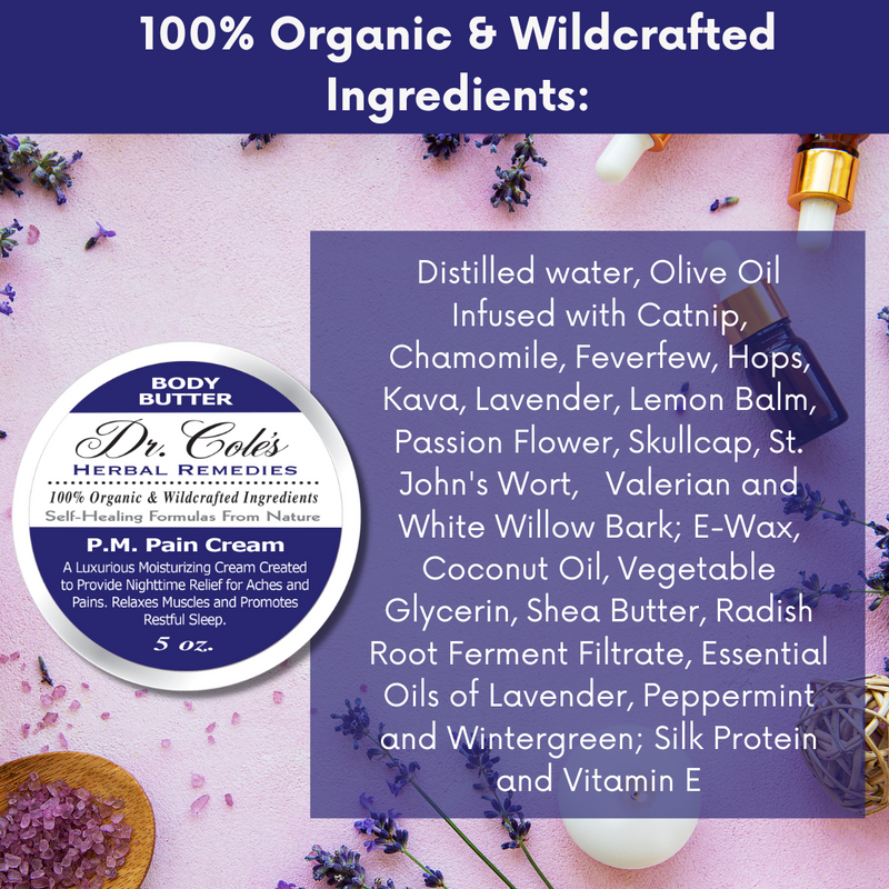 COLEHERBALS LLC 25 - Dr. Cole's P.M. Pain Cream Herbal Slate Gray