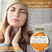 COLEHERBALS LLC 26 - Dr. Cole’s Organic Cough Cold Congestion Relief Balm Herbal Dark Gray