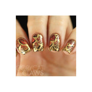 UberChic Beauty Lovely Leaves-01 Stamping Plate Rosy Brown