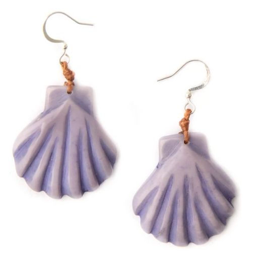 Caribbean Emerald Caribbean Emerald Shell Earrings Accessories White Smoke