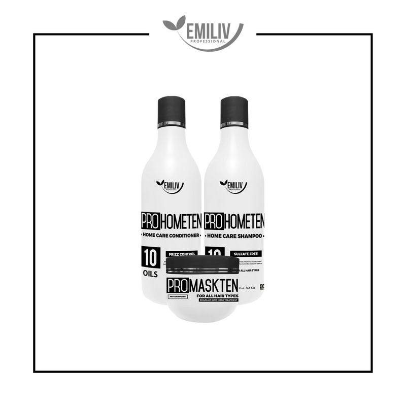 Emiliv Professional Emiliv Professional™ ULTIMATE RECONSTRUCTOR KIT - Homecare Kit + Emergency Polymedic Reconstructor and ProOilTen Home Care White Smoke