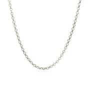 Bids.com 2.3mm 14k White Gold Rolo Chain Necklaces White Smoke 16 / White Gold,18 / White Gold,20 / White Gold,22 / White Gold,24 / White Gold,30 / White Gold,One / White Gold