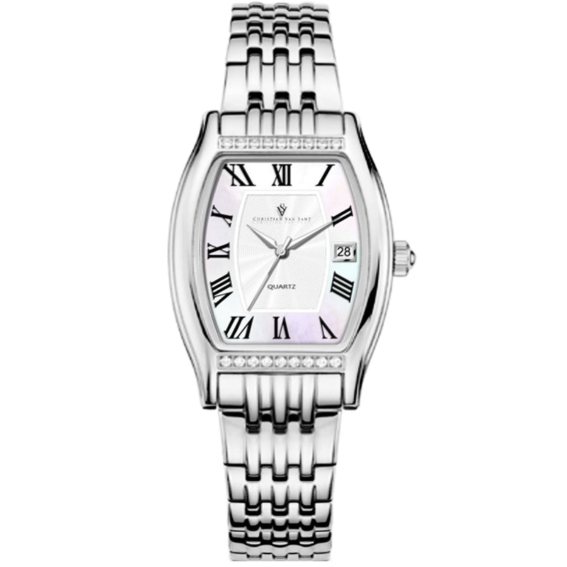 Bids.com Christian Van Sant Women's Gemma Watches White Smoke