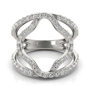 Bids.com 14k White Gold Diamond Flower Style Dual Band Ring (5/8 cttw) Rings White Smoke 3 / White Gold,3.5 / White Gold,4 / White Gold,4.5 / White Gold,5 / White Gold,5.5 / White Gold,6 / White Gold,6.5 / White Gold,7 / White Gold,7.5 / White Gold,8 / White Gold,8.5 / White Gold,9 / White Gold
