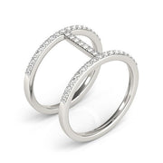 Bids.com 14k White Gold Dual Band Bridge Style Diamond Ring (3/8 cttw) Rings White Smoke 3 / White Gold,3.5 / White Gold,4 / White Gold,4.5 / White Gold,5 / White Gold,5.5 / White Gold,6 / White Gold,6.5 / White Gold,7 / White Gold,7.5 / White Gold,8 / White Gold,8.5 / White Gold,9 / White Gold