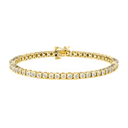 Bids.com .925 Sterling Silver 1.0 Cttw Miracle-Set Diamond Round Faceted Bezel Tennis Bracelet (I-J Color, I3 Clarity) - 7" Bracelets White Smoke 7 / Yellow.Sterling Silver,8 / Yellow.Sterling Silver,8 / Rose.Sterling Silver,7 / Rose.Sterling Silver,8 / White.Sterling Silver,7 / White.Sterling Silver,6 / White.Sterling Silver,6 / Yellow.Sterling Silver,6 / Rose.Sterling Silver,9 / Yellow.Sterling S