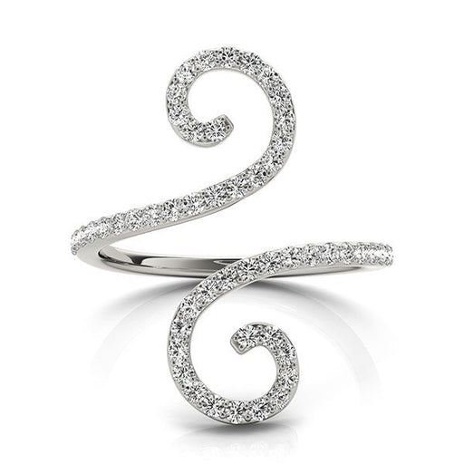 Bids.com 14k White Gold Diamond Open Flourish Style Ring (1/2 cttw) Rings White Smoke 3 / White Gold,3.5 / White Gold,4 / White Gold,4.5 / White Gold,5 / White Gold,5.5 / White Gold,6 / White Gold,6.5 / White Gold,7 / White Gold,7.5 / White Gold,8 / White Gold,8.5 / White Gold,9 / White Gold