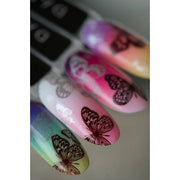 nbmsupply DARK STAMPING POLISH №45 BROWN METALLIC, 8 ML Article : S045 Dim Gray