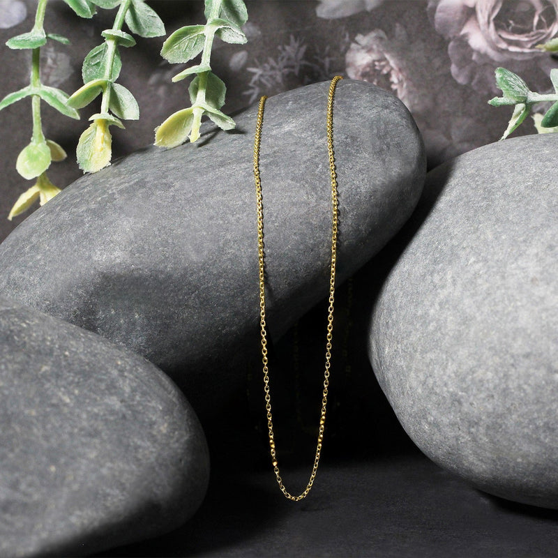 Bids.com 14k Yellow Gold Diamond Cut Cable Link Chain 0.8mm Necklaces Black 16 / Yellow Gold,18 / Yellow Gold,20 / Yellow Gold,One / Yellow Gold