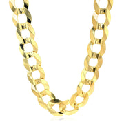 Bids.com 14k Yellow Gold Solid Curb Chain 10.0mm Necklaces White Smoke 22 / Yellow Gold,24 / Yellow Gold,One / Yellow Gold