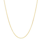 Bids.com 14k Yellow Gold Round Cable Link Chain 1.2mm Necklaces White Smoke 16 / Yellow Gold,18 / Yellow Gold,20 / Yellow Gold,One / Yellow Gold