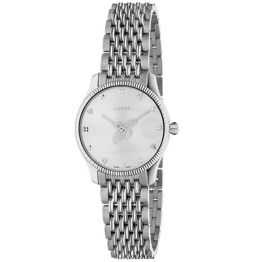 Bids.com Gucci Women's G-Timeless Bee Watches White Smoke