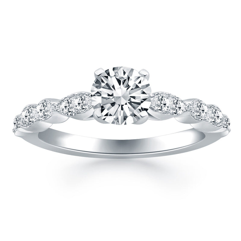 Bids.com 14k White Gold Fancy Shaped Diamond Engagement Ring Rings White Smoke 4 / White Gold,4.5 / White Gold,5 / White Gold,5.5 / White Gold,6 / White Gold,6.5 / White Gold,7 / White Gold,7.5 / White Gold,8 / White Gold,8.5 / White Gold,9 / White Gold