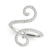 Bids.com 14k White Gold Diamond Open Flourish Style Ring (1/2 cttw) Rings White Smoke 3 / White Gold,3.5 / White Gold,4 / White Gold,4.5 / White Gold,5 / White Gold,5.5 / White Gold,6 / White Gold,6.5 / White Gold,7 / White Gold,7.5 / White Gold,8 / White Gold,8.5 / White Gold,9 / White Gold