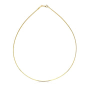 Bids.com 14k Yellow Gold Necklace in a Round Omega Chain Style Necklaces White Smoke 16 / Yellow Gold,17 / Yellow Gold,18 / Yellow Gold,20 / Yellow Gold
