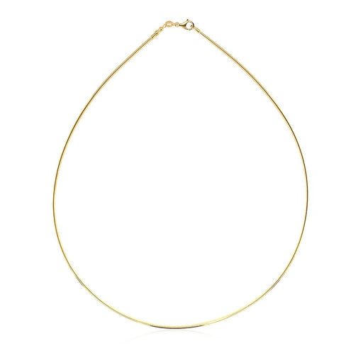 Bids.com 14k Yellow Gold Necklace in a Round Omega Chain Style Necklaces White Smoke 16 / Yellow Gold,17 / Yellow Gold,18 / Yellow Gold,20 / Yellow Gold