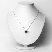 Bids.com 3.30 Carat Genuine Amethyst .925 Sterling Silver Pendant Pendants Lavender