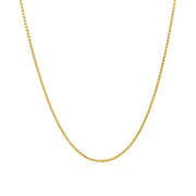 Bids.com 14k Yellow Gold Diamond Cut Round Wheat Chain 1.0mm Necklaces White Smoke 16 / Yellow Gold,18 / Yellow Gold,20 / Yellow Gold,One / Yellow Gold