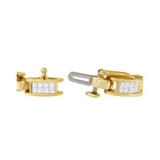 Bids.com 10K Yellow Gold 2.0 Cttw Invisible-Set Princess Cut Diamond Rectangular Link Bracelet (I-J Color, SI2-I1 Clarity) - 7" Bracelets White Smoke Yellow.Gold / 7