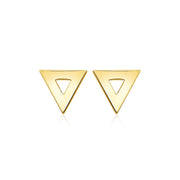 Bids.com 14k Yellow Gold Polished Open Triangle Post Earrings Earrings White Smoke Yellow Gold