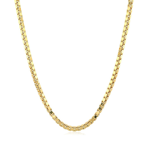 Bids.com 2.0mm 14k Yellow Gold Semi Solid Box Chain Necklaces White Smoke 20 / Yellow Gold,22 / Yellow Gold,24 / Yellow Gold