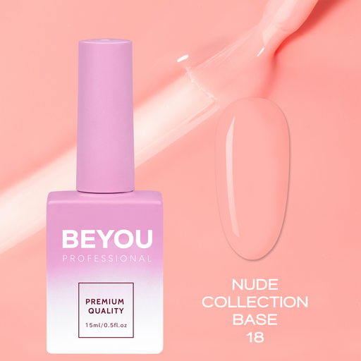 nbmsupply BEYOU Professional Nude collection Base 18 15 ML Light Pink