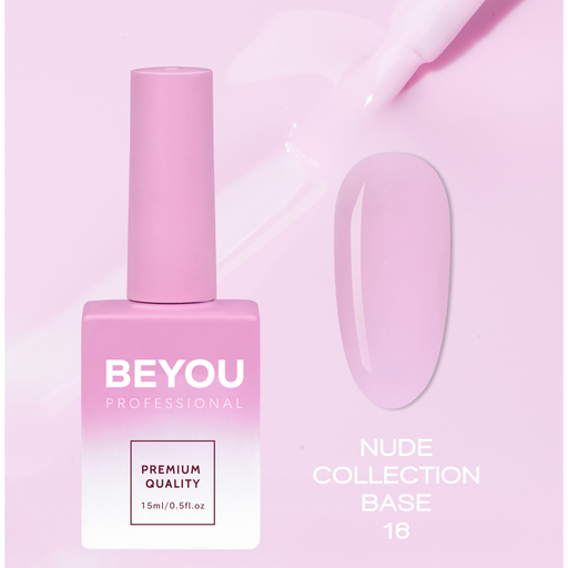 nbmsupply BEYOU Professional Nude collection Base 16 15 ML Misty Rose