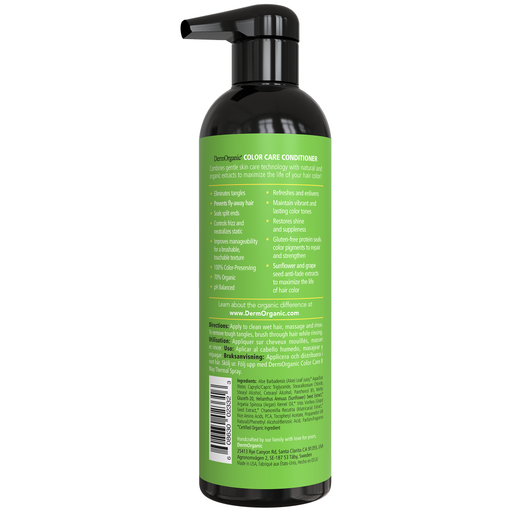 DermOrganic Official Shop DermOrganic Sulfate-Free Color Care Conditioner, 17 oz. Hair Conditioner Yellow Green