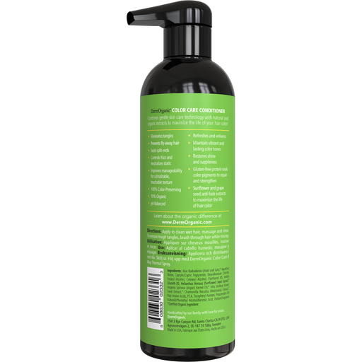 DermOrganic Official Shop Color Care Conditioner Conditioners Yellow Green 16.9 fl oz (500ml),2 Pack of 500ml / 16.9 fl oz with pumps
