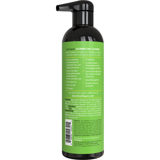 DermOrganic Official Shop Curl Shampoo Shampoo Yellow Green 16.9 fl oz (500ml)