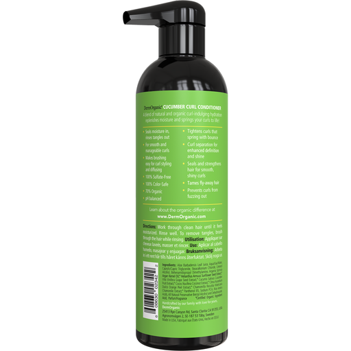 DermOrganic Official Shop Curl Conditioner Conditioners Yellow Green 16.9 fl oz (500ml)