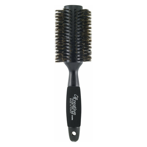 Creative Pro Hair Tools Wood Reinforced Boar Bristle Hair Brush Hair Brush White Smoke