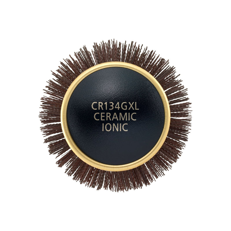 Creative Pro Hair Tools Gold Nano Ceramic Hair Brush with 6 Inch XL Barrel Hair Brush White Smoke 1.5"(130G-XL),2"(CR131G-XL),2.5"CR132G-XL),3"(CR133-G XL),3.5" (CR134G-XL),Set-5-G-XL