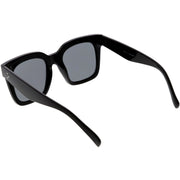 zeroUV Bold Oversize Square Horned Rim Flat Lens Sunglasses A252 Sunglasses White Smoke Black Clear Smoke,Tortoise Blue Lavender,Shiny Black Smoke,Black Tortoise Lavender,Yellow Tortoise Amber,Off-White Smoke,Tortoise Brown (Polarized),Solid Nude Amber,Coral Smoke,Clear Brown Smoke,Black / Silver Mirror (Polarized),Black Tortoise / Lavender,