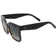 zeroUV Bold Oversize Square Horned Rim Flat Lens Sunglasses A252 Sunglasses White Smoke Black Clear Smoke,Tortoise Blue Lavender,Shiny Black Smoke,Black Tortoise Lavender,Yellow Tortoise Amber,Off-White Smoke,Tortoise Brown (Polarized),Solid Nude Amber,Coral Smoke,Clear Brown Smoke,Black / Silver Mirror (Polarized),Black Tortoise / Lavender,