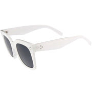 zeroUV Bold Oversize Square Horned Rim Flat Lens Sunglasses A252 Sunglasses White Smoke Black Clear Smoke,Tortoise Blue Lavender,Shiny Black Smoke,Black Tortoise Lavender,Yellow Tortoise Amber,Off-White Smoke,Tortoise Brown (Polarized),Solid Nude Amber,Coral Smoke,Clear Brown Smoke,Black / Silver Mirror (Polarized),Black Tortoise / Lavender,