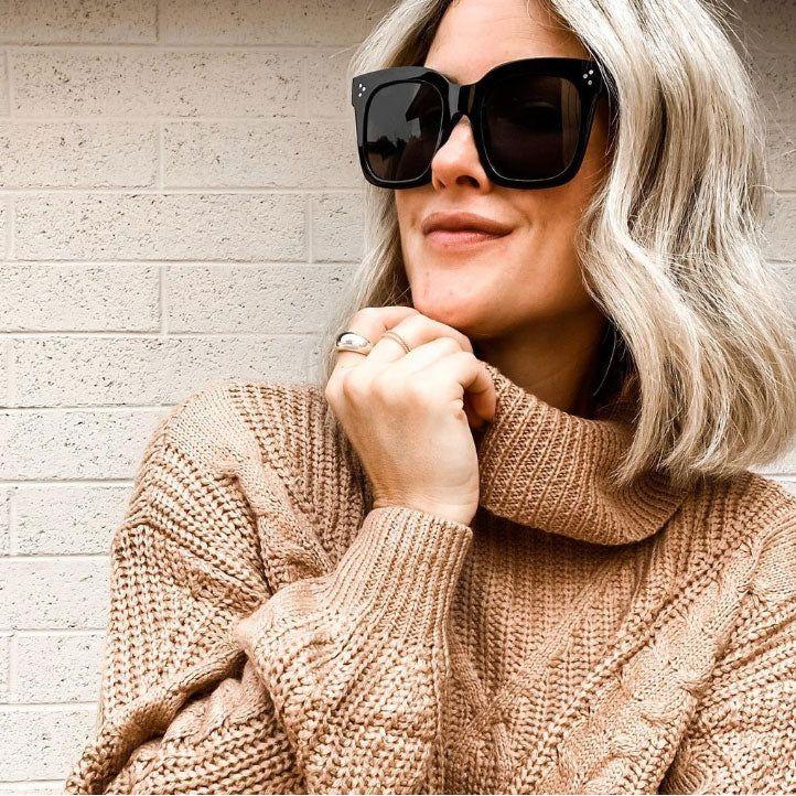 zeroUV Bold Oversize Horned Rim Flat Lens Sunglasses A101 Sunglasses Gray Matte Black Smoke,Shiny Tortoise Amber,Shiny Black Lavender,Creme Brown,Shiny Brown Brown,Blue Blue,Red Clear Tinted,White Green,Shiny Black Smoke