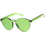 zeroUV Rimless Monoblock Cut PC Color Lens Rimless Sunglasses A368 Sunglasses White Smoke Yellow,Purple,Green,Pink,Red,Clear,Smoke