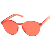 zeroUV Rimless Monoblock Cut PC Color Lens Rimless Sunglasses A368 Sunglasses White Smoke Yellow,Purple,Green,Pink,Red,Clear,Smoke