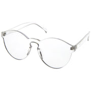 zeroUV Rimless Monoblock Cut PC Color Lens Rimless Sunglasses A368 Sunglasses White Smoke Yellow,Purple,Green,Pink,Red,Clear,Smoke