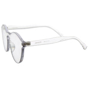 zeroUV Rimless Monoblock Cut PC Color Lens Rimless Sunglasses A368 Sunglasses White Smoke Yellow,Purple,Green,Pink,Red,Clear,Smoke