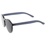 zeroUV Rimless Monoblock Cut PC Color Lens Rimless Sunglasses A368 Sunglasses White Smoke Yellow,Purple,Green,Pink,Red,Clear,Smoke