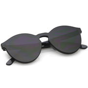 zeroUV Rimless Monoblock Cut PC Color Lens Rimless Sunglasses A368 Sunglasses White Smoke Yellow,Purple,Green,Pink,Red,Clear,Smoke