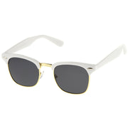 zeroUV Everyday Two-Tone Half Frame Sunglasses A703 Sunglasses White Smoke Red Silver / Smoke,White Gold / Smoke,Blue Gold / Lavender,Green Gold / Lavender,Yellow Gold / Lavender,Burgundy Gold / Smoke,Blue Gold / Smoke,Orange Gold / Smoke,Pink Gold / Smoke,Yellow Gold / Smoke